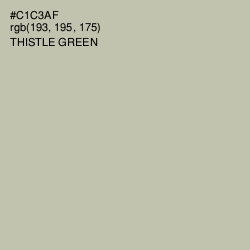 #C1C3AF - Thistle Green Color Image